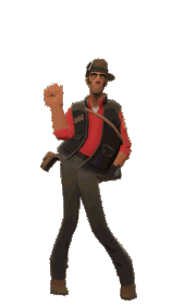 SFM gif of Sniper tf2 dancing