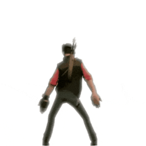SFM gif of Sniper tf2 dancing